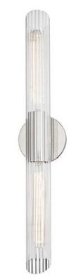 Casa Padrino Luxus Wandleuchte Silber 12,1 x 8,9 x H. 62,9 cm - Wohnzimmer Wandlampe