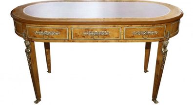 Casa Padrino Luxus Barock Empire Schreibtisch Sekretär mit 3 Schubladen 150 cm - Hand