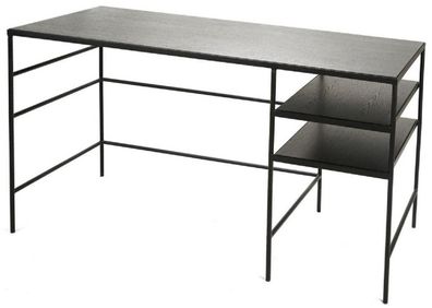 Casa Padrino Luxus Schreibtisch Schwarz 140 x 60 x H. 76 cm - Moderner Bürotisch - Co