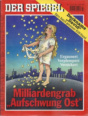 Der Spiegel Nr. 7 / 1995 Milliardengrab "Aufschwung Ost" Ergaunert Verplempert Versic