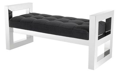 Casa Padrino Luxus Wohnzimmer Sitzbank 128 x 48 x H. 58,5 cm - Luxus Hotel Kollektion