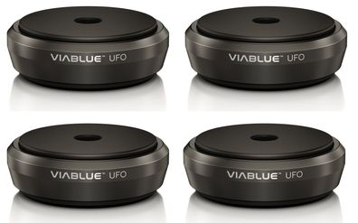 Viablue "UFO XL" Absorber schwarz / HighEnd Vibrationsdämpfer / 4er Set / ...300kg!
