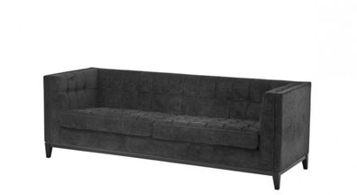 Casa Padrino Luxus Sofa Schwarz - Wohnzimmer Möbel