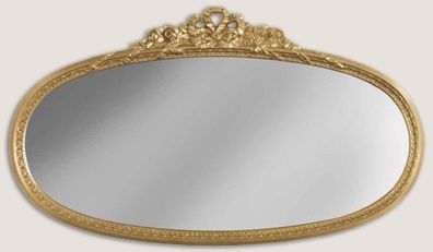 Casa Padrino Luxus Barock Wandspiegel Gold - Ovaler Spiegel im Barockstil - Barock Wo