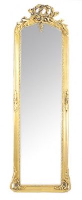 Casa Padrino Barock Wandspiegel Gold 175 x 55 cm - Antik Stil Spiegel - Barock Möbel