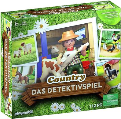 Playmobil 70763 Country - Das Detektivspiel, Komplettpaket Spiel Figuren Kinder