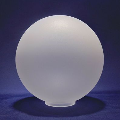 Ersatzglas Lampenschirm Glaskugel, Klar-Glas mattiert Ø135mm - Öffnung Ø41mm