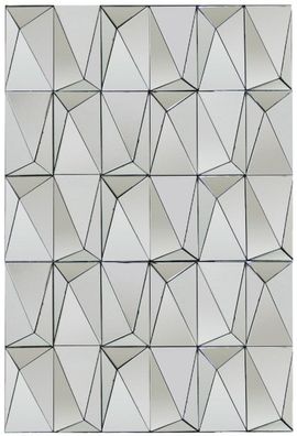 Casa Padrino Designer Wandspiegel Silber 80 x 7 x H. 120 cm - Moderner Wohnzimmer Spi