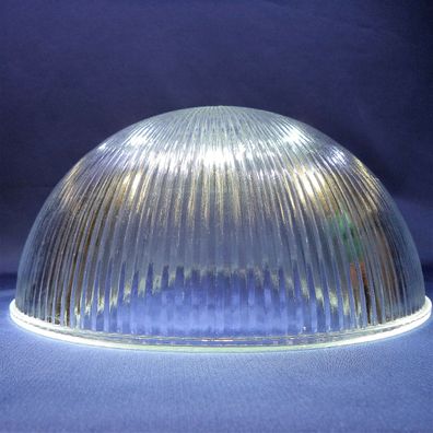 Lampenschirm Lampenglas Leuchtenglas Ø250mm Riffelglas Klar-Glas E27 Öffn.42 mm
