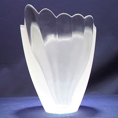 Lampenschirm Lampenglas Leuchtenglas Ø100, Höhe130mm, E14 Klar Glas teilmattiert