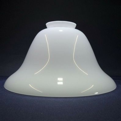 Lampenschirm Leuchtenglas Ø 190mm, Glockenform, Kragen Ø55mm Opalglas glänz.