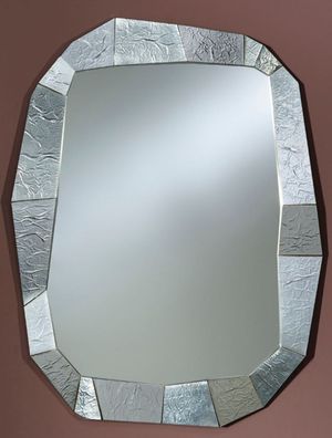 Casa Padrino Designer Wandspiegel Silber 92 x H. 127 cm - Designer Spiegel