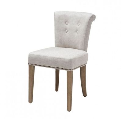 Casa Padrino Luxus Esszimmer Stuhl Weiß - Luxus Qualität