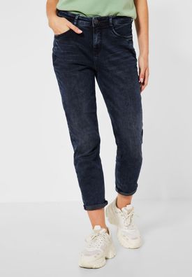 Street One - Loose Fit Jeans in Authentic Blue Black Washed