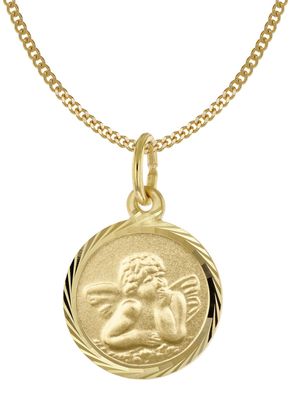 Acalee Schmuck Halskette mit Schutzengel Gold 333/8K Kinderschmuck 50-1020