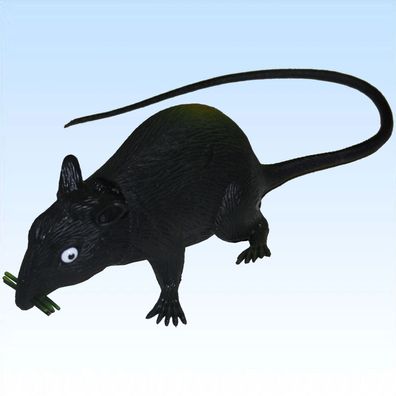 Ratte 39cm lang mit Schwanz quietscht Ratten Schreck Ekel Maus Spinne Dekoration