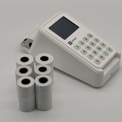 Thermorolle 57mm x 8,10,12m Bonrolle Papierrolle für SumUp Kartenleser + Printer