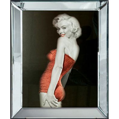 Casa Padrino Designer Bild Lady in Red Marilyn Monroe - Limited Edition