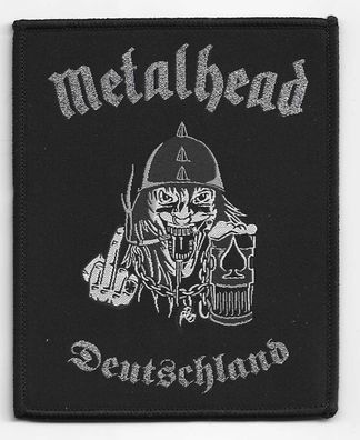Metalhead - Deutschland gewebter Aufnäher woven Patch Metal NEU New