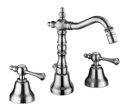 Luxus Bad Zubehör - Jugendstil Retro Bidet Dreilochbatterie Chrom Serie Milano - Made