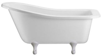 Casa Padrino Luxus Jugendstil Badewanne Weiß / Weiß 150 x 75 x H. 78 cm - Freistehend