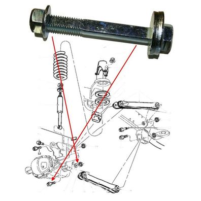 Exzenterschraube Dodge RAM 1500, 2500, 3500 Bj:94-98 Stück