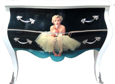 Casa Padrino Barock Kommode Marilyn Monroe Mod2 120cm - Möbel Schrank Sideboard