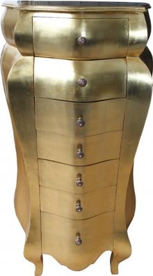 Casa Padrino Barock Kommode Gold Antik-Look 131 x 68 x 46 cm - Antik Stil