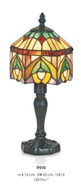 Handgefertigte Tiffany Tischleuchte Höhe 32 cm, Länge 14 cm - Leuchte Lampe