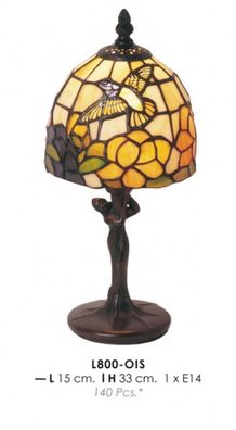 Tiffany Tischleuchte Durchmesser 15cm, Höhe 33cm L800 - OIS Leuchte Lampe