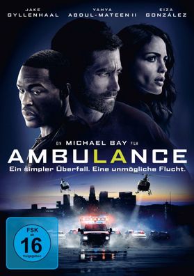 Ambulance 1x DVD-9 Jake Gyllenhaal Eiza Gonzalez Devan Chandler Lo