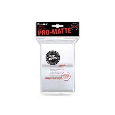 White Pro-Matte Sleeves (100)