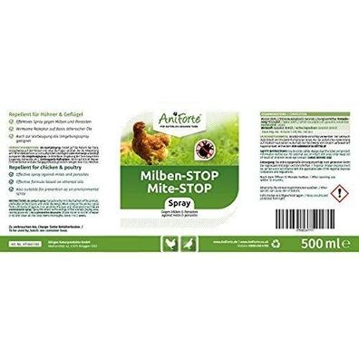 AniForte Milbenspray Hühner & Geflügel 500ml - gegen Milben & Parasiten, Milben.