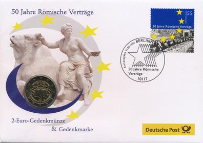 Deutschland 2 Euro 2007 - Römische Verträge ( G ) im Numisbrief*