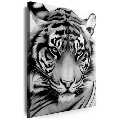 Leinwand Bilder Tiger Tiere Natur Wandbilder XXL