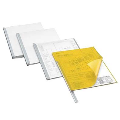 Durable Klemmschienen A4, 9 mm, bis 80 Blatt, transparent, 25 Stück, 2909-19