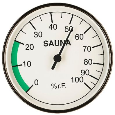 Infraworld Hygrometer 100 mm Durchmesser Saunazubehör Saunamessgerät S2216