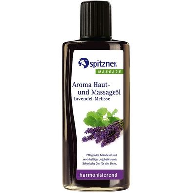 Spitzner Aroma Haut- und Massageöl Lavendel Melisse 190 ml harmonisierendes Massage
