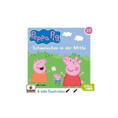 Peppa Pig 25 - Schweinchen in der Mitte CD Peppa Pig Hoerspiele Pep
