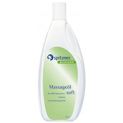 Spitzner Massageöl Soft 1 Liter (1000 ml) pflegendes Massage-Öl für empfindliche Hau