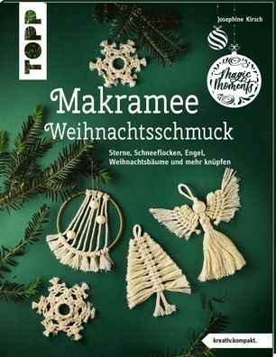Makramee-Weihnachtsschmuck Sterne, Schneeflocken, Engel, Weihnachts