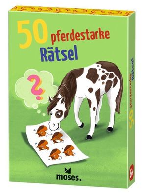 50 pferdestarke Raetsel 50 Karten, In Box, 50 Karten