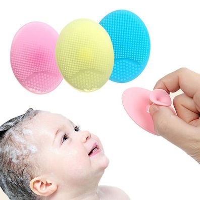 Silikon-Baby-Massage-Waschkissen, Gesichtspeeling-Bürste, Schmutzentferner, Peeling