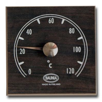 Nikkarien Sauna Thermometer wärmebehandeltes Holz dunkle Erle 418