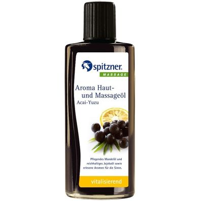 Spitzner Aroma Haut- und Massageöl Acai Yuzu 190 ml vitalisierendes Massage Öl