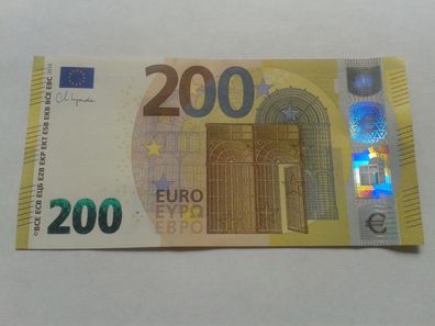 Original 200 euro 2019 Banknote Geldschein Christine Lagarde seltene EA00-Serie