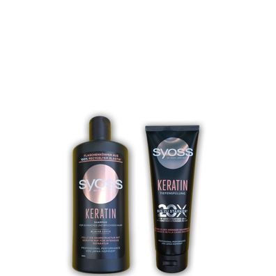 Syoss/ Keratin "Set" Shampoo&Tiefenspülung 690ml/ Haarpflege