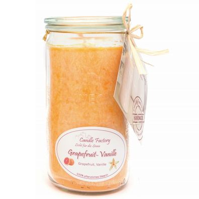 Candle Factory Mini Jumbo Grapefruit Vanille Duftkerze Dekokerze 307-034