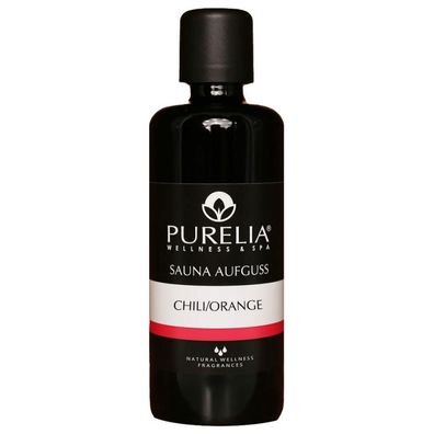 Purelia Saunaaufguss Konzentrat Chili-Orange 100 ml natürlicher Sauna-aufguss - rein