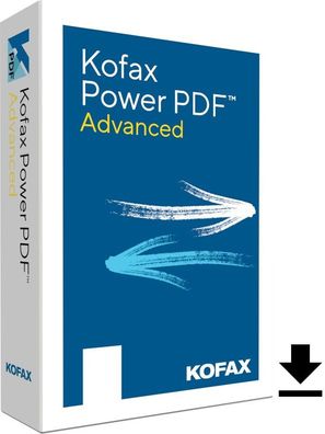 Kofax Power PDF 5|1 Nutzer/ WIN|Version wählbar|Dauerlizenz|Download|eMail|ESD